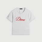 Dime Women's Cursive Crotchet Baby T-Shirt in Ash