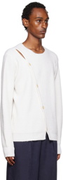 Jacquemus White Le Papier 'Le Cardigan Pau' Cardigan