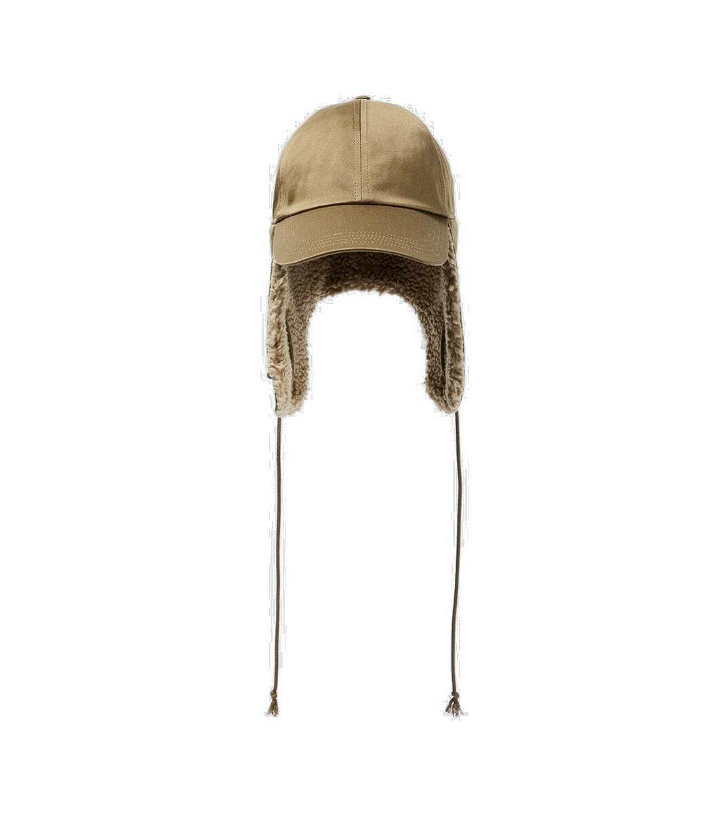 Photo: Burberry Faux-shearling trimmed cotton hat