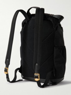 TOM FORD - Leather-Trimmed Logo-Appliquèd Nylon Backpack