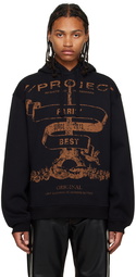 Y/Project Black Print Hoodie