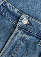 Citizens OF Humanity Gage Straight-leg Denim and Cashmere-blend Jeans Mid Blu