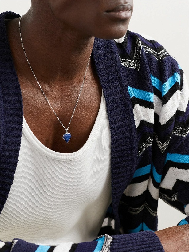 Photo: Mateo - Silver Lapis Lazuli Pendant Necklace