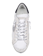 Philippe Model Prsx Low Leather Sneakers Black And White