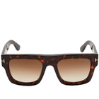 Tom Ford Sunglasses Women's Fausto Sunglasses in Dark Havana/Gradient Brown