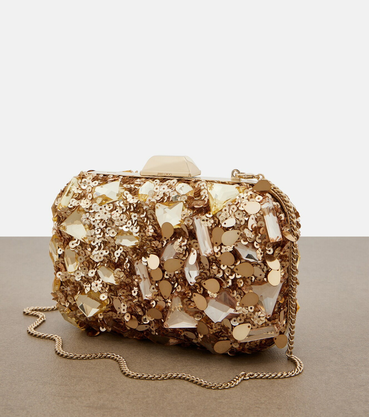 Jimmy Choo Cloud embellished clutch