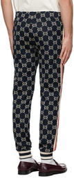 Gucci Blue Jacquard GG Lounge Pants