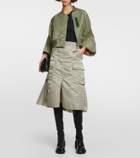 Sacai - Cropped bomber jacket