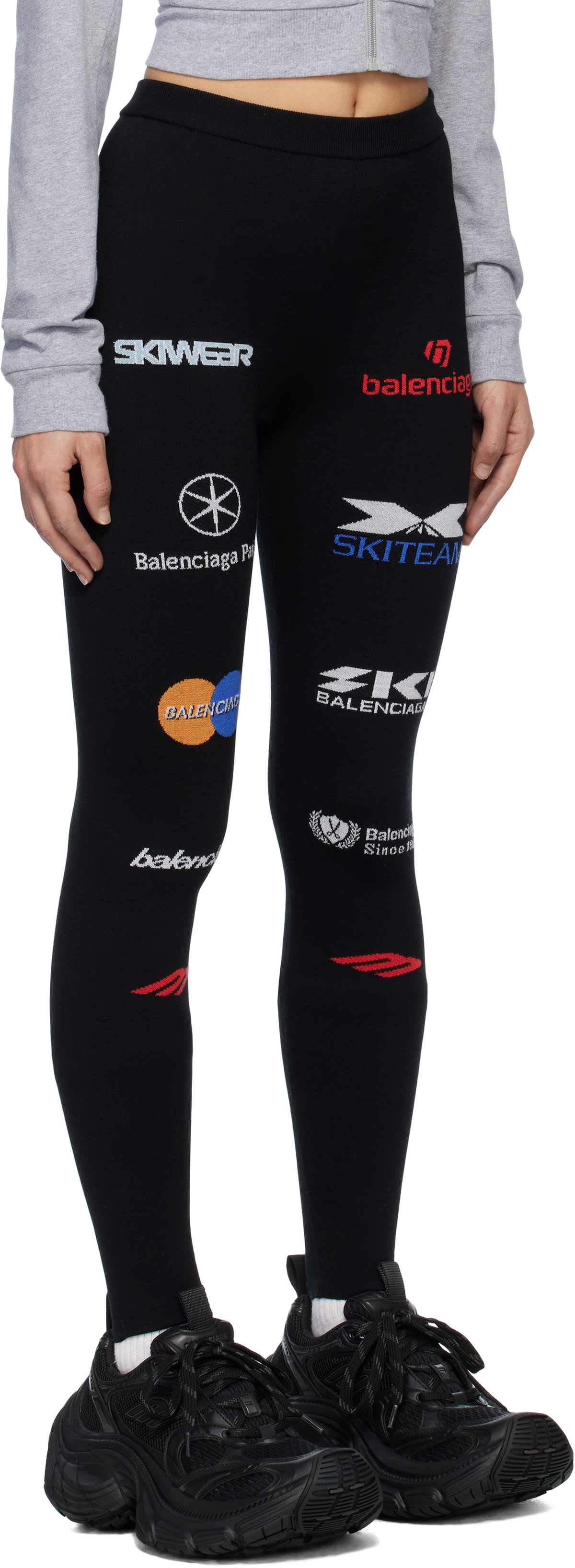 Balenciaga Black Ski Leggings