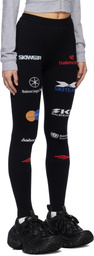 Balenciaga Black Ski Leggings