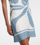 SIR Lilou halterneck silk minidress