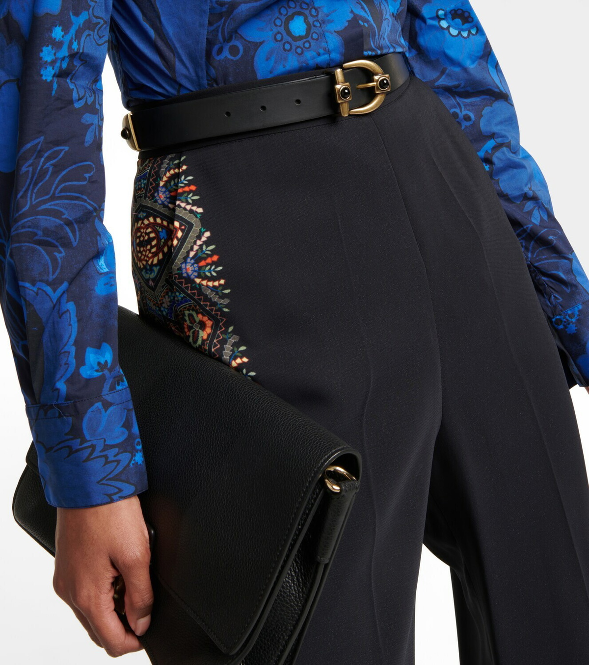【ETRO】 Embellished leather belt Embellished leather belt in black - Etro | Mytheresa