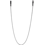Miansai - Nexus Gunmetal-Tone and Leather Glasses Cord - Black