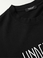 UNDERCOVER - Logo-Print Cotton-Jersey T-Shirt - Black