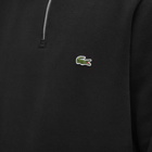 Lacoste Men's Half Zip Sweat in Black