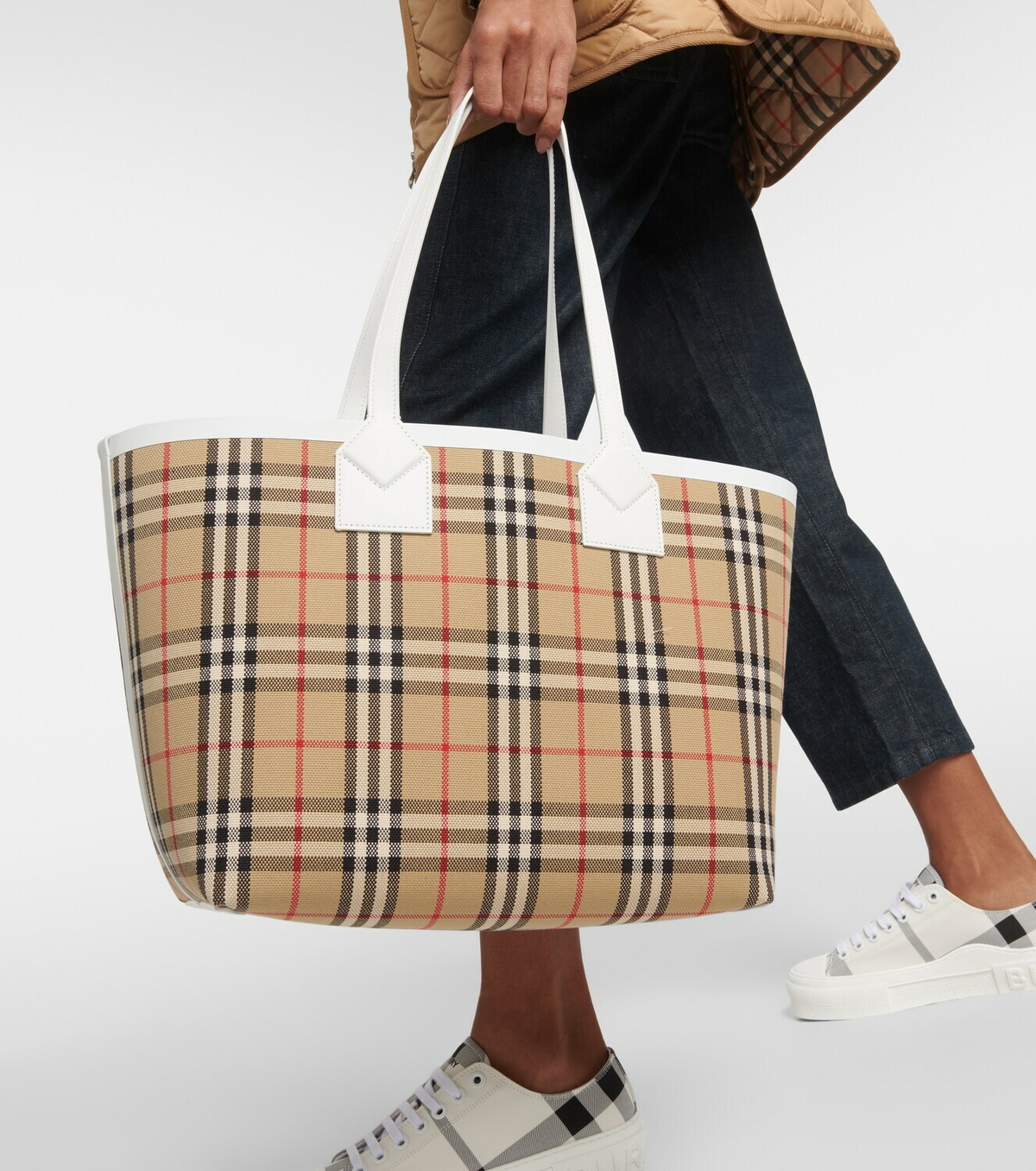 Burberry London Medium Burberry Check canvas tote bag Burberry