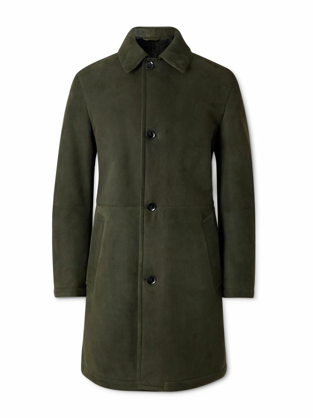 Photo: Brioni - Shearling Coat - Green