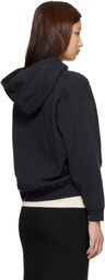 ANINE BING Black Jaci Letterman Hoodie