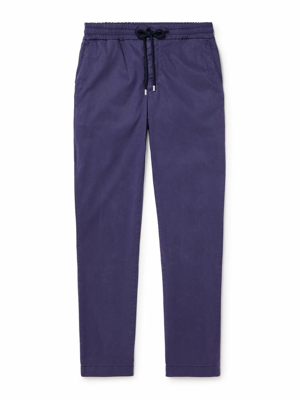 Photo: Vilebrequin - Clemence Slim-Fit Straight-Leg TENCEL™ Lyocell-Blend Drawstring Trousers - Purple
