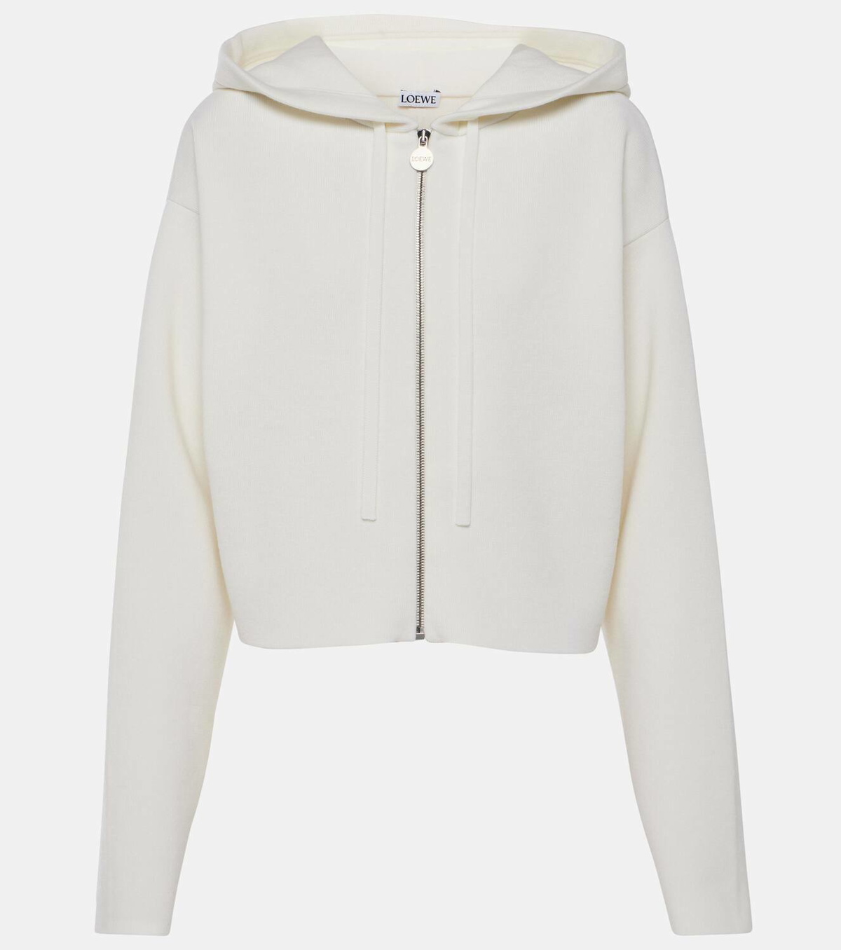 Loewe Anagram wool-blend zip-up hoodie