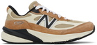 New Balance Brown & Off-White Made in USA 990v6 Sneakers