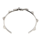 Valentino Silver Valentino Garavani Buckle Studs Cuff Bracelet