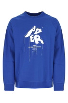 Ader Error Electric Blue Cotton Blend Sweatshirt