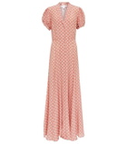 Caroline Constas Bel polka-dot silk crêpe maxi dress