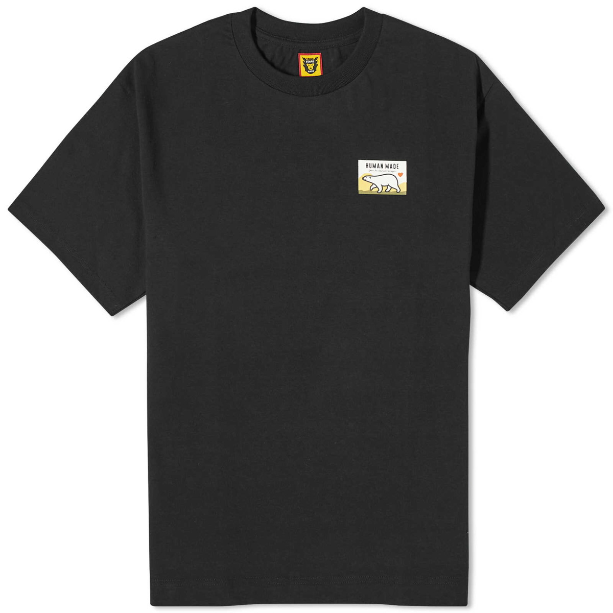 Human Made Men's Polar Bear Print T-Shirt in Black Human Made Human Made Men's Polar Bear Print T-Shirt in Black Human Made