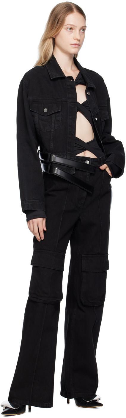 Lado Bokuchava Black Cargo Denim Jeans