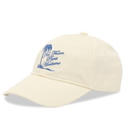 Drôle de Monsieur Men's Palm Tree Slogan Cap in Off White 