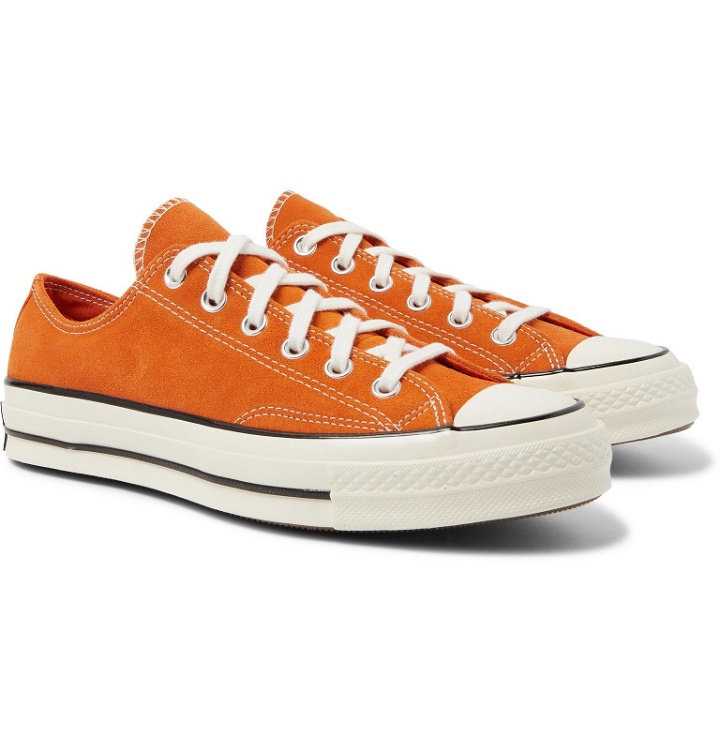 Photo: Converse - Chuck 70 Suede Sneakers - Orange