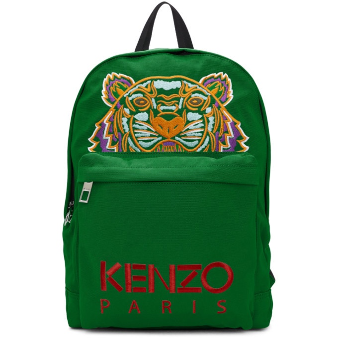 Photo: Kenzo Green Tiger Logo Backpack