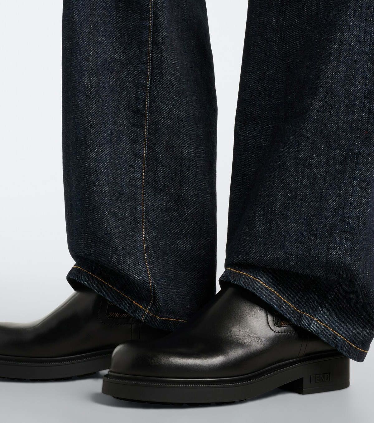 Fendi Commando FF Zucca leather Chelsea boots