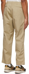 Nanamica Khaki Wide Chino Trousers