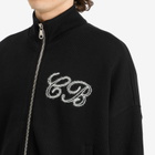 Cole Buxton Men's Knitted Track Jacket in Black