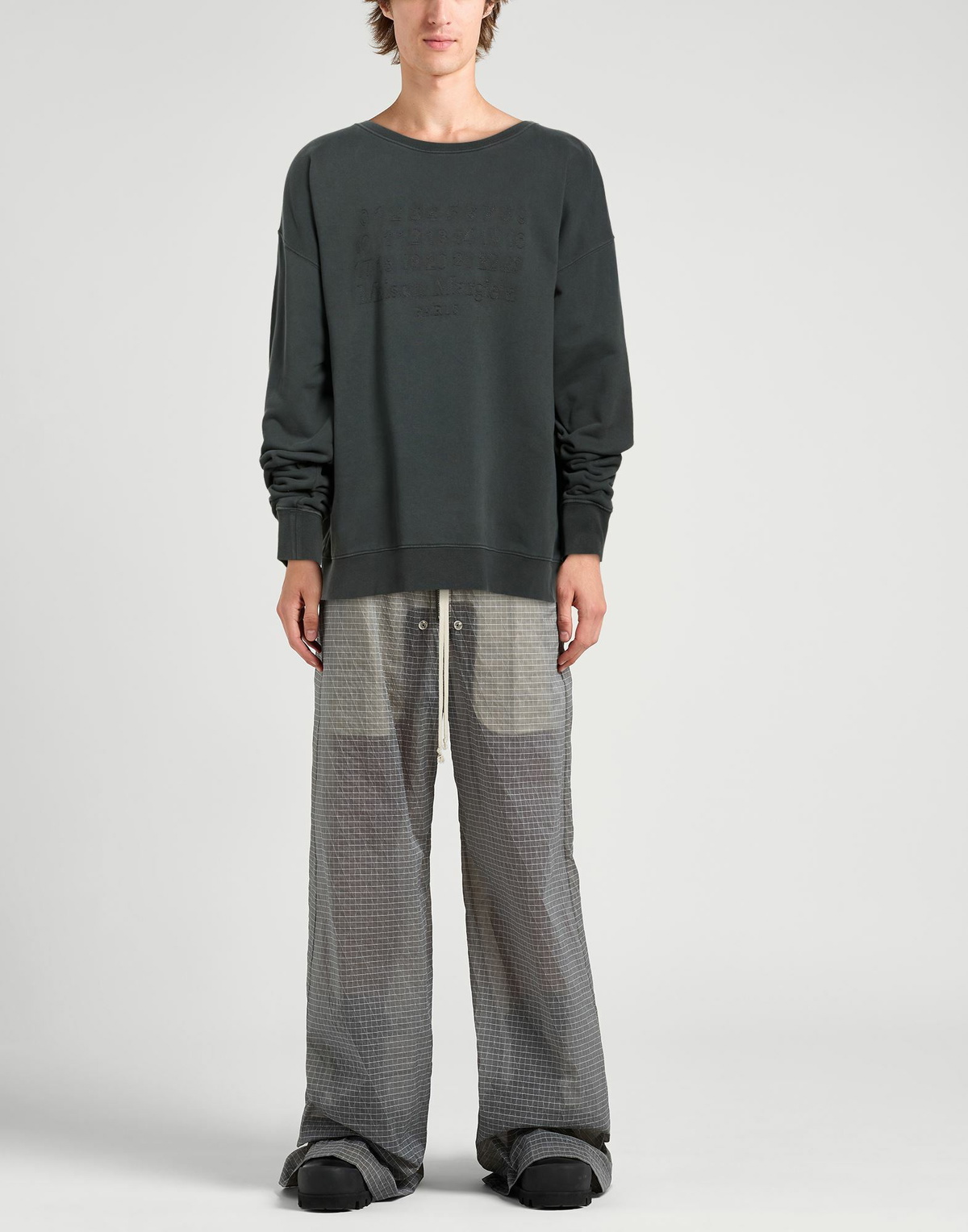 Maison Margiela Mens Sweatshirt Charcoal