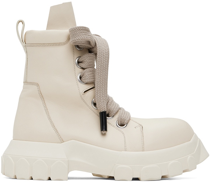 Photo: Rick Owens Off-White Jumbo Laced Bozo Tractor Boots