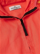 Stone Island Junior - Ages 8-9 Logo-Appliquéd Shell and Canvas Hooded Jacket - Orange