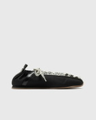 Ganni Lace Up Sporty Ballerina Nylon Black Womens Lowtop