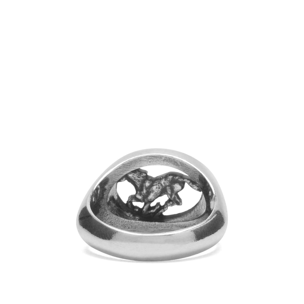TwoJeys Men's Squared Wild Horse Ring in Sterling Silver TwoJeys