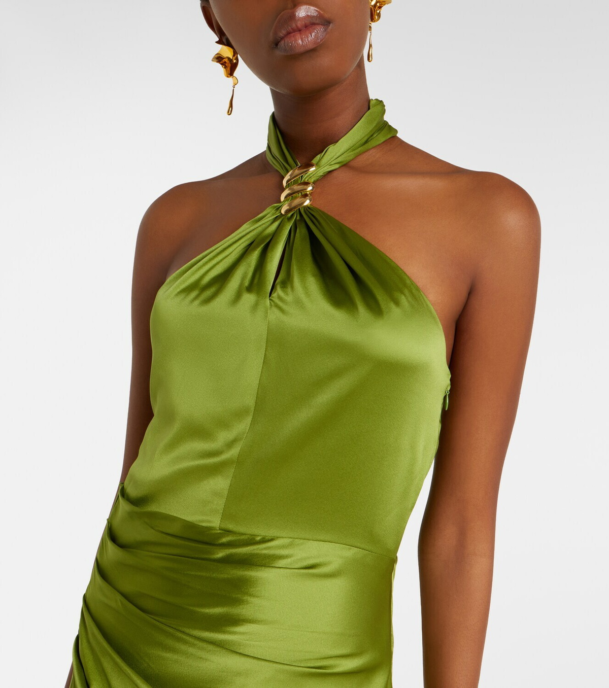 Veronica Beard Izaren silk-blend satin gown