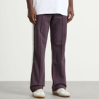 Casablanca Men's Loopback Laurel Tape Pintuck Jogger in Aubergine