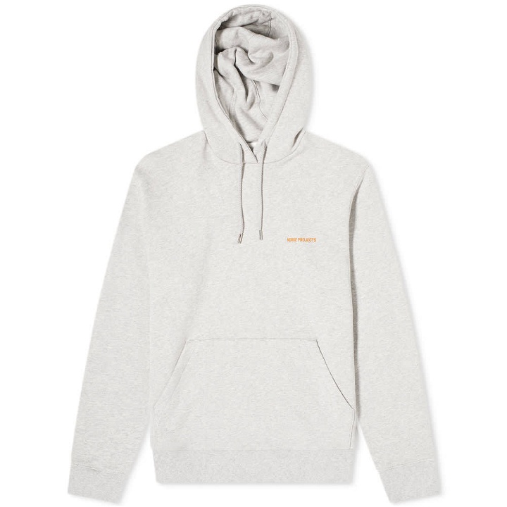 Photo: Norse Projects Vagn Classic Serif Logo Hoody - END. Exclusive