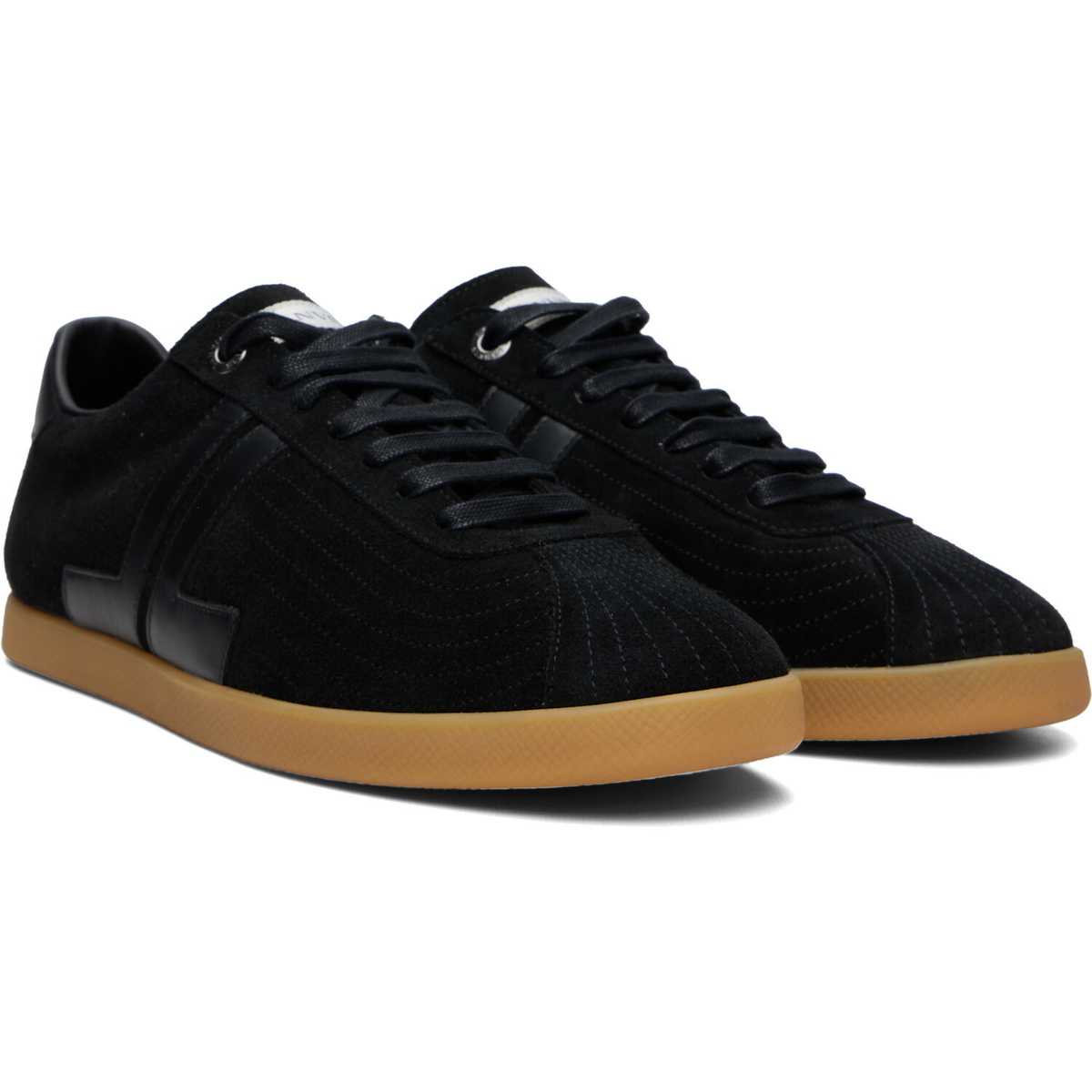 Lanvin Black Glen 2.0 Leather Sneakers