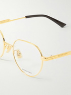 Bottega Veneta - Round-Frame Gold-Tone Optical Glasses