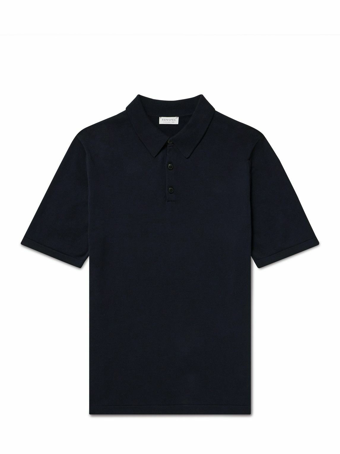 Sunspel - Sea Island Cotton Polo Shirt - Blue Sunspel