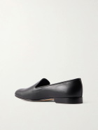 George Cleverley - Albert Leather Slippers - Black
