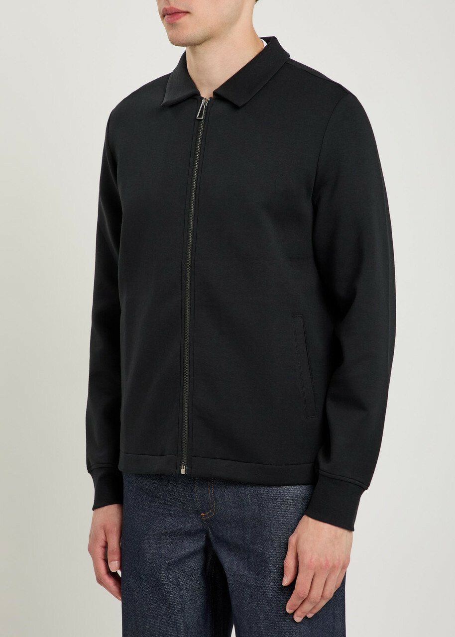 PS Paul Smith High-neck Cotton-blend Sweatshirt Black