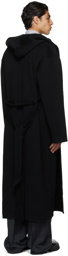 Balenciaga Black Cashmere Robe